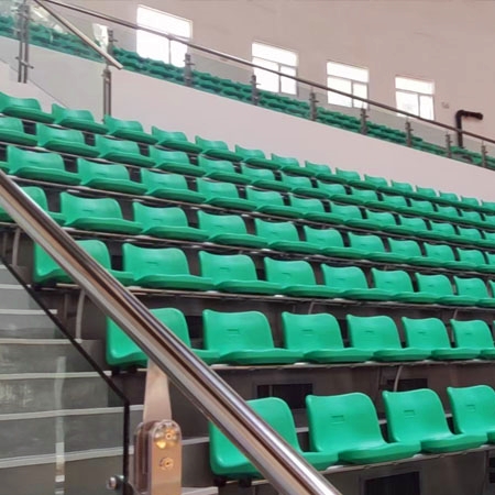 Fixed bleacher seats